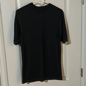 Black athletic shirt